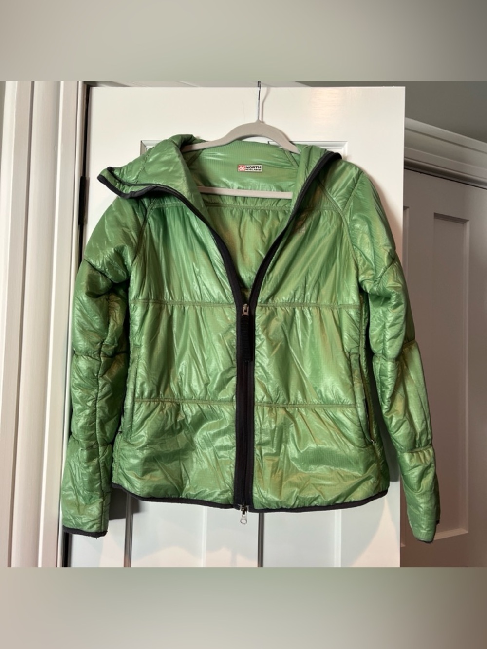 66 North Iceland Vatnajokull Primaloft Jacket Small/medium Green Quilted Hooded
